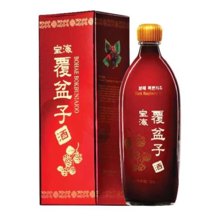 新品BOK BUN JA WINE韓国　覆盆子酒600ml 16% Bohae Bokbunjajoo Gift Pack (韩国宝液覆盆子酒| Korea Traditional