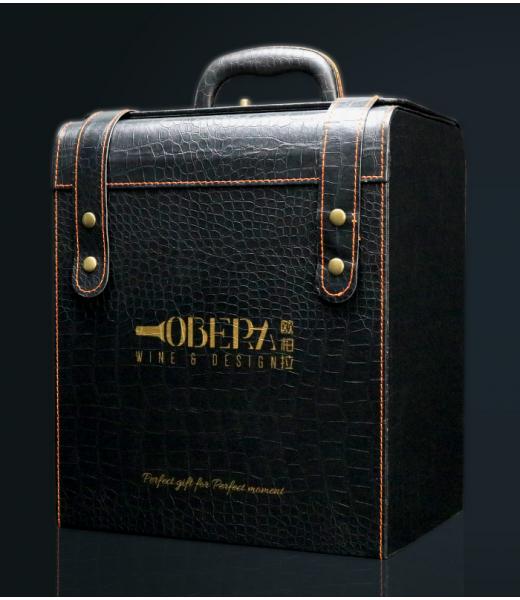 Obera Super Premium Six Entries Leather Box - Without Engraving